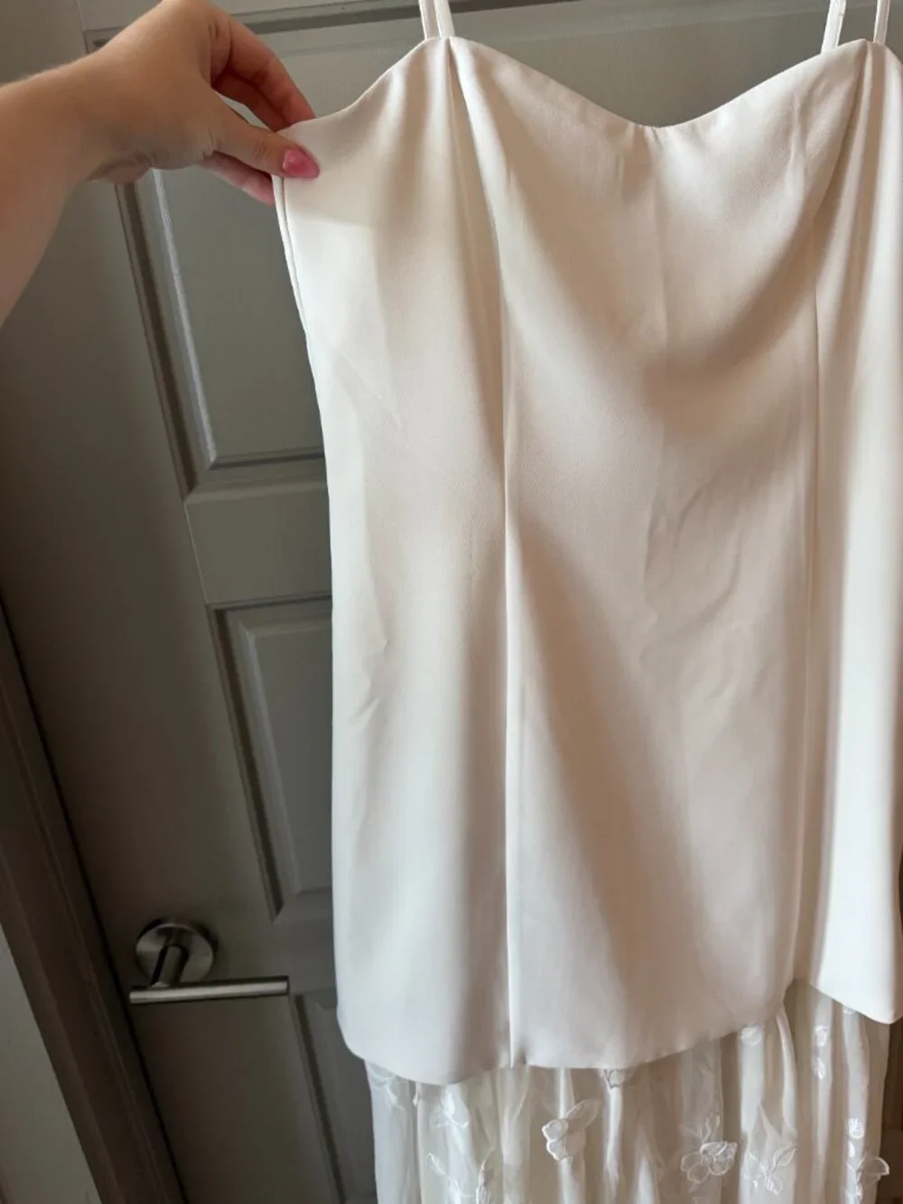 Abercrombie & Fitch / White Embroidered Sheer Maxi Dress / Women's Size Medium